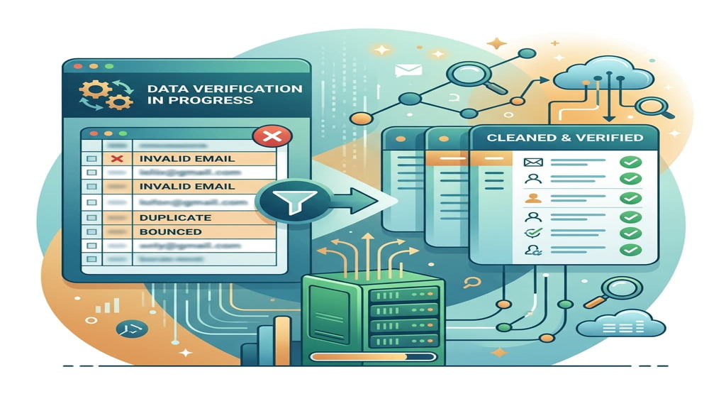 Email verification list cleaning process